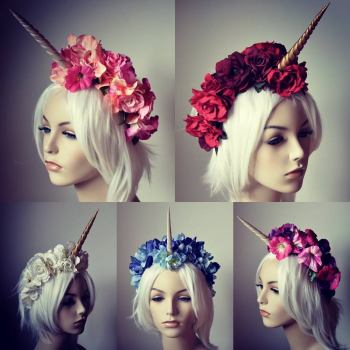 Floral Unicorn Headdresses