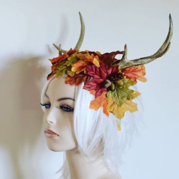 Autumn Stag Headdress - SOLD