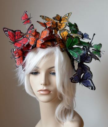 Rainbow Butterflies Pride Headdress