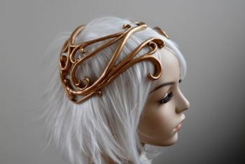 Gold Art Nouveau Headdress