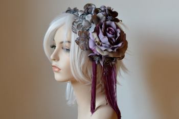 Lavender Rose Fascinator