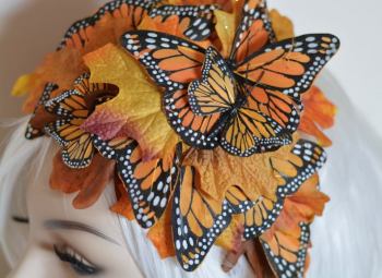 Autumn Afternoon Butterflies Headdress