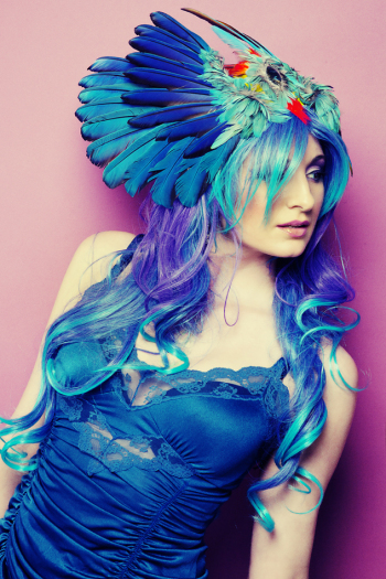 Blue Angel Headdress - SOLD