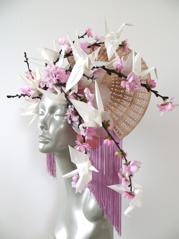 Paper Cranes Headdress - SOLD