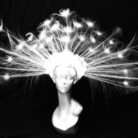 White Peacock Headdress