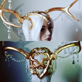 Golden Stag Headdress