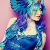 Blue Angel Headdress - SOLD