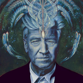 Transcending, portrait of David Lynch by Ka Amorastreya