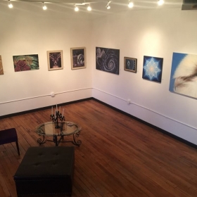 looking from the loft into the gallery