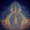 Vajra Star - Original oil painting on canvas - 24x24" - Image 4
