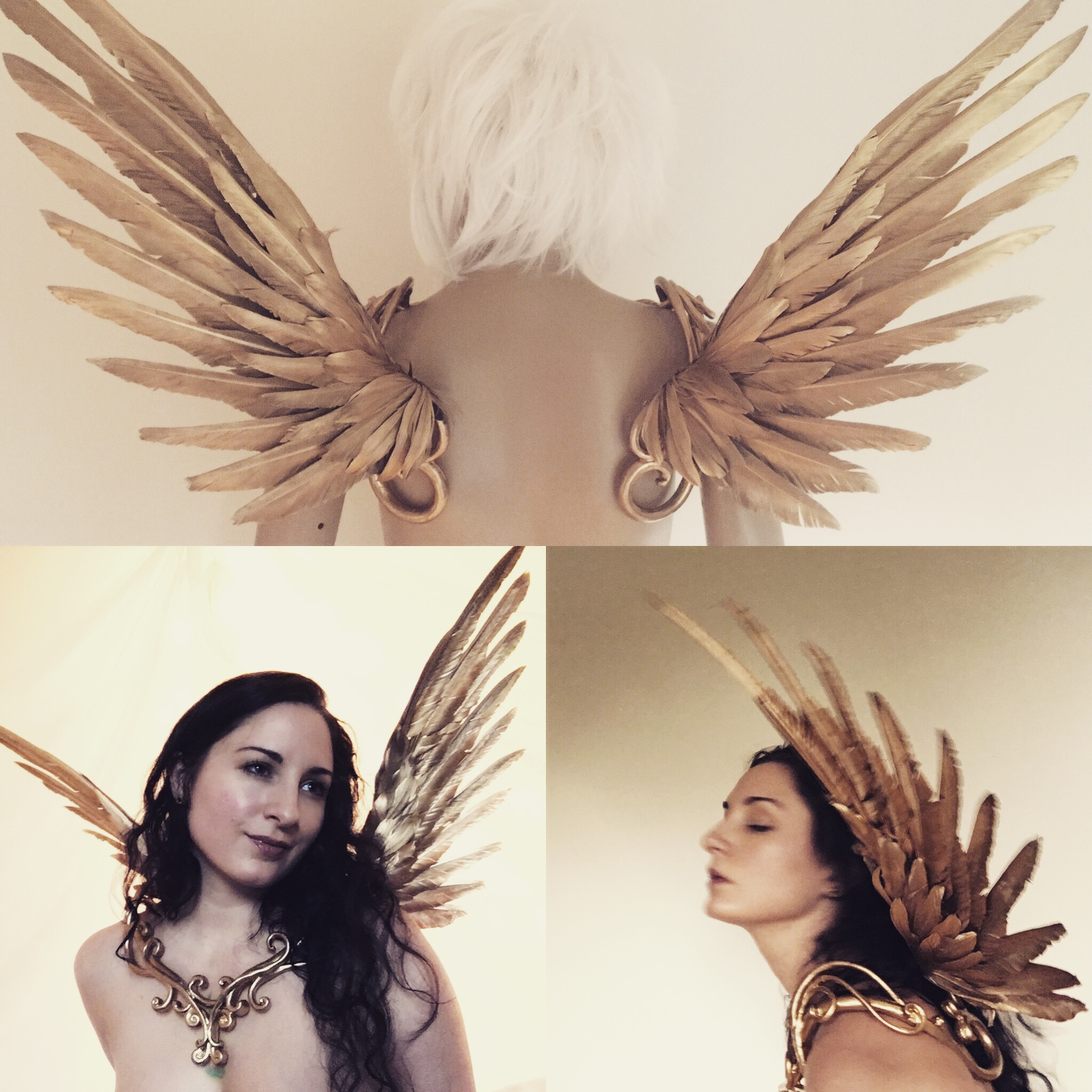 Adult Angel Wings Gold Print