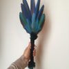 Solar Flight - Macaw Feather & Fringe Smudge Fan SOLD - Image 2