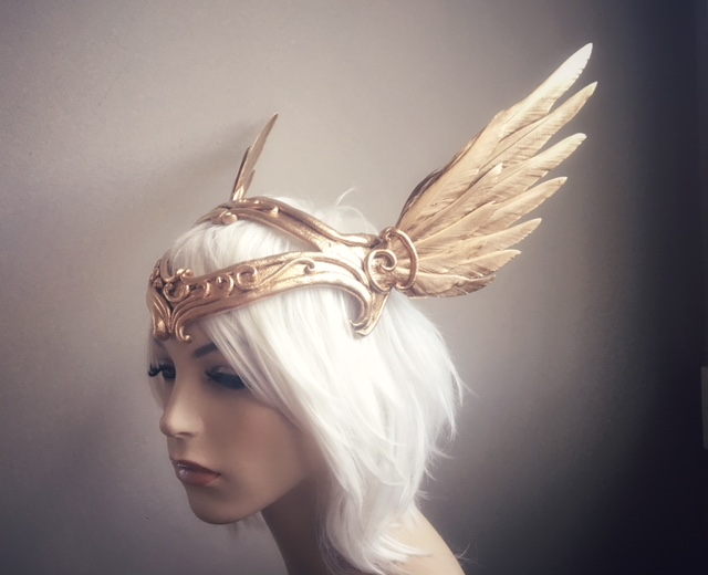 Golden Messenger Headdress - Serpentfeathers
