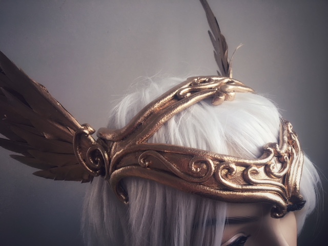 Golden Messenger Headdress - Serpentfeathers