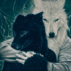 Two Wolves : Alpha & Omega - Original oil painting on canvas - 30 x 40 " - Image 4