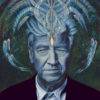 Transcending : Portrait of David Lynch- Original painting on canvas - 28 x 34 " - Image 2