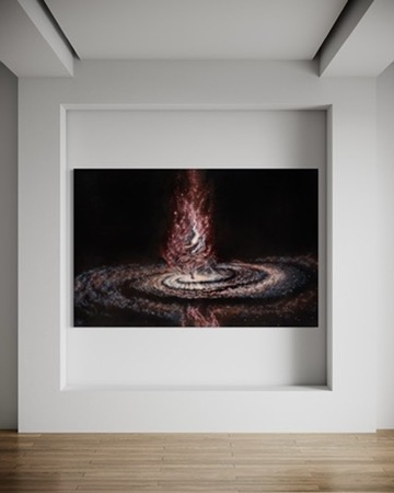 The Great Balance: Original oil painting on canvas : 48 x 72" - Image 3