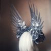 Victory Rose (Silver Wings & Roses) Headdress - Image 5