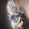 Victory Rose (Silver Wings & Roses) Headdress - Image 7