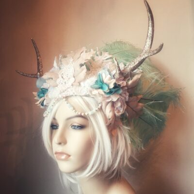 Sparkle Feathers Stag Headdress