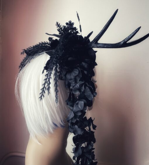 Black Stag Headdress - Image 4